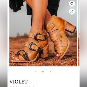 Freebird shoes size 7 Violet Banana sandals western